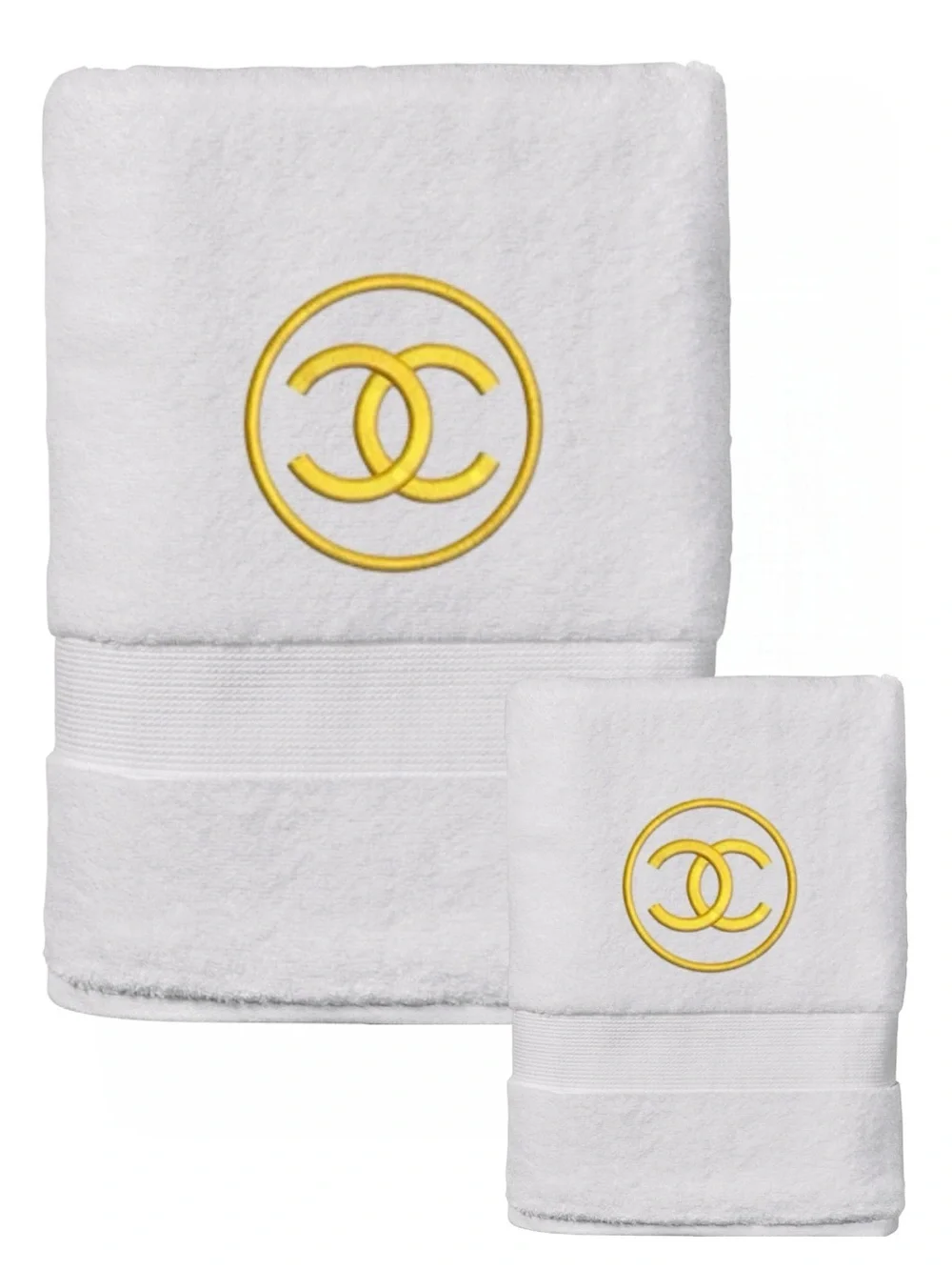 Luxurious monogrammed Embroidered towel pick 1 design New 1 hand